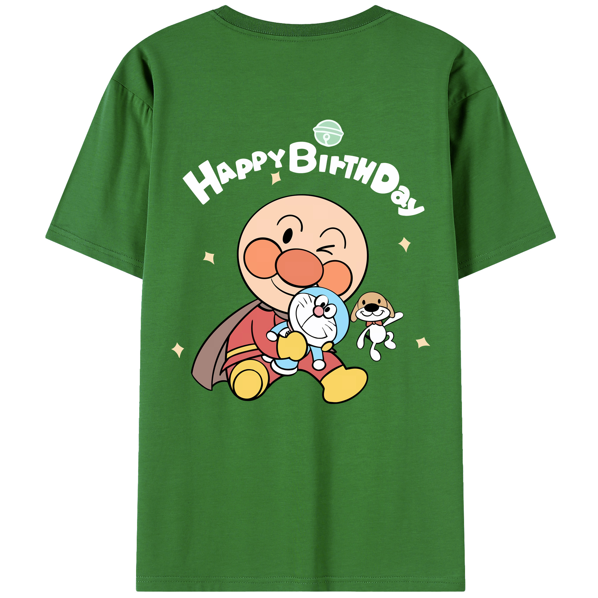 （画像用） アンパンマン Anpanman レディース半袖Tシャツ(バックプリント)